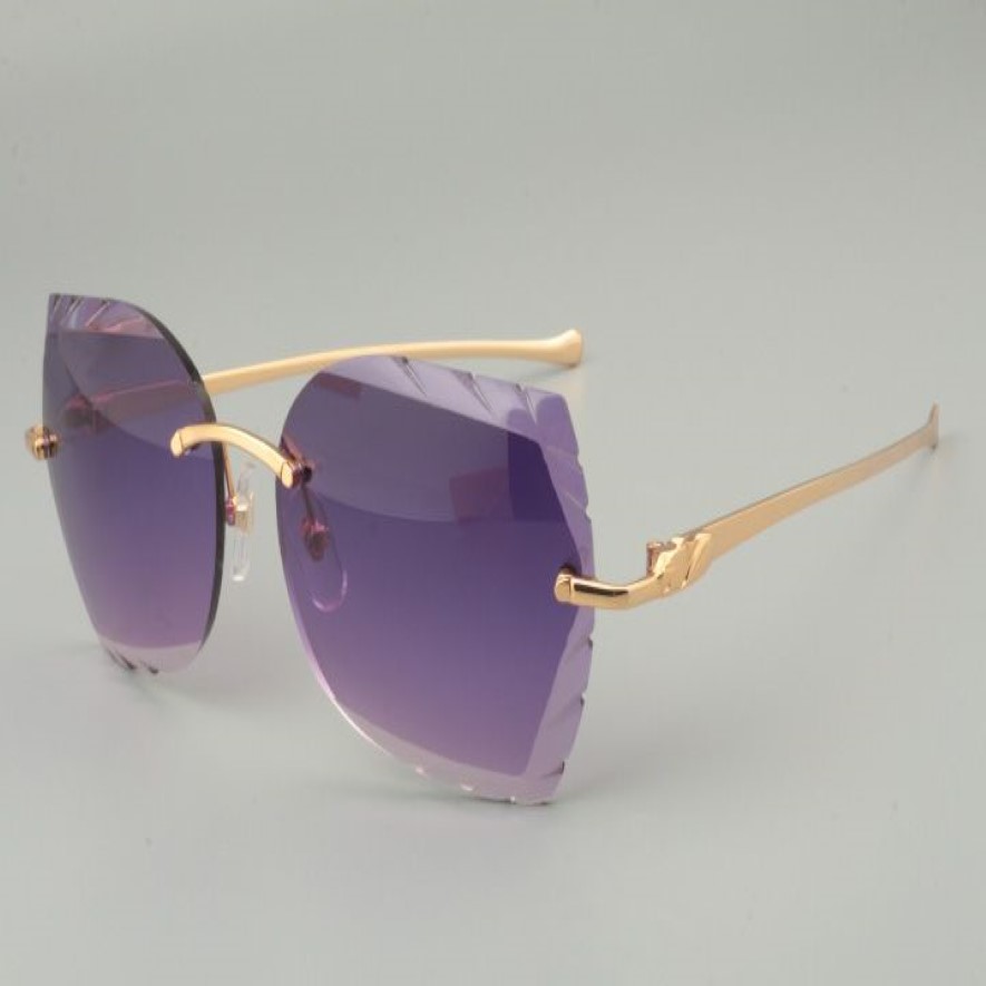 19 nova moda leopardo cabeça de metal templo óculos de sol 8300917-C óculos de sol personalizados lentes gravadas tamanho 56-18-135mm 250d