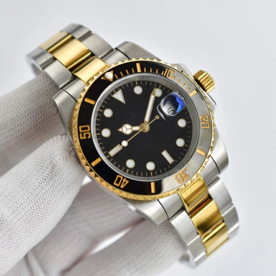 Herenbeweging Horloges Designer Watch AAA 40mm 116610 Black Dial Automatic Mechanical Fashion Classic Style Stainless Steel Waterpr291B