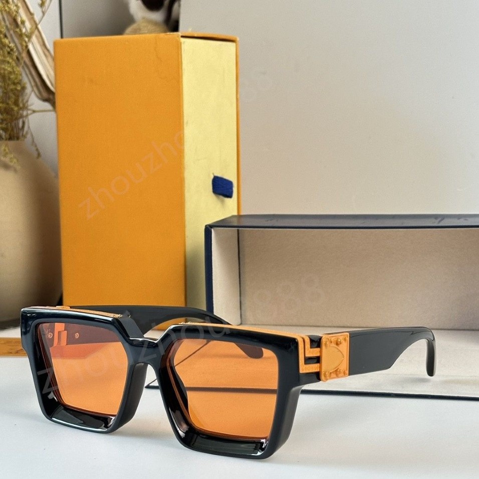 Luxury Designer Märke 1 1 miljonär solglasögon retro fyrkantiga polariserade solglasögon för kvinnor män vintage nyanser uv400 klassisk lar279l