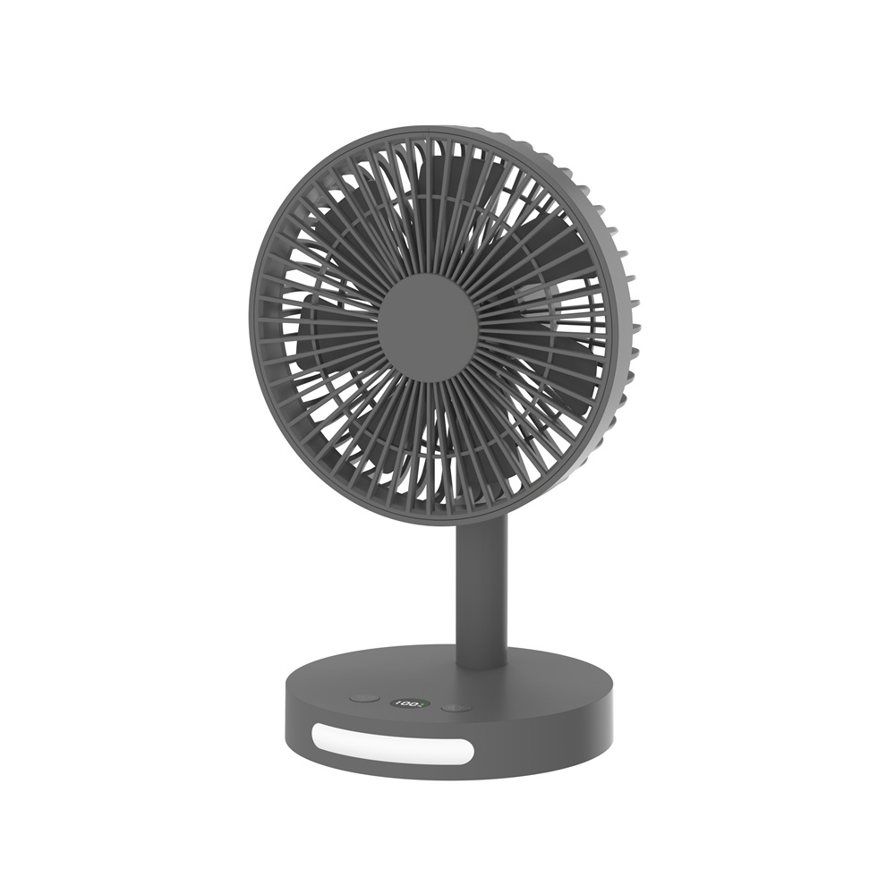 Summer NY DESKTOP LITT FAN USB HOME INTELLIGENT Digital Display Office Mini Desktop Night Light Electric Fan Cross Border