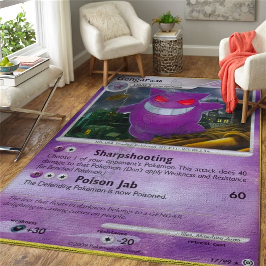 Anime character introduction Area Rug 3D All Over Printed Non-slip Mat Dining Room Living Room Soft Bedroom Carpet 05 220218294V