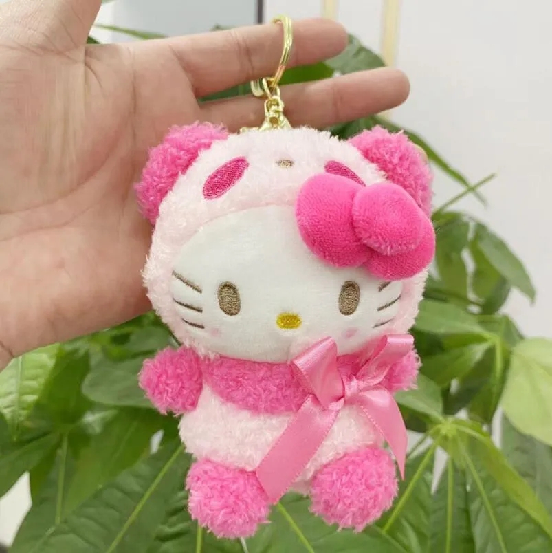 2024 Moda Kawaii Ragazza Peluche Portachiavi Gioielli Zaino Zaino Ornamento Gancio Giocattolo bambini Regali Circa 13 cm