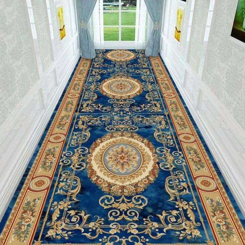 Europe Long Hallway Rugs and Carpet Non-Slip Stair Carpet Home Floor Runners Rugs Bedside El Entrance Corridor Aisle Floor282o