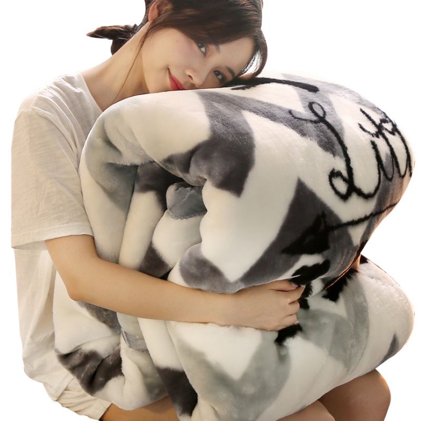 Cartoon Style winter thicken blanket 200x230cm 4 5kg thick raschel blanket warm keeping double layer Various Styles2498