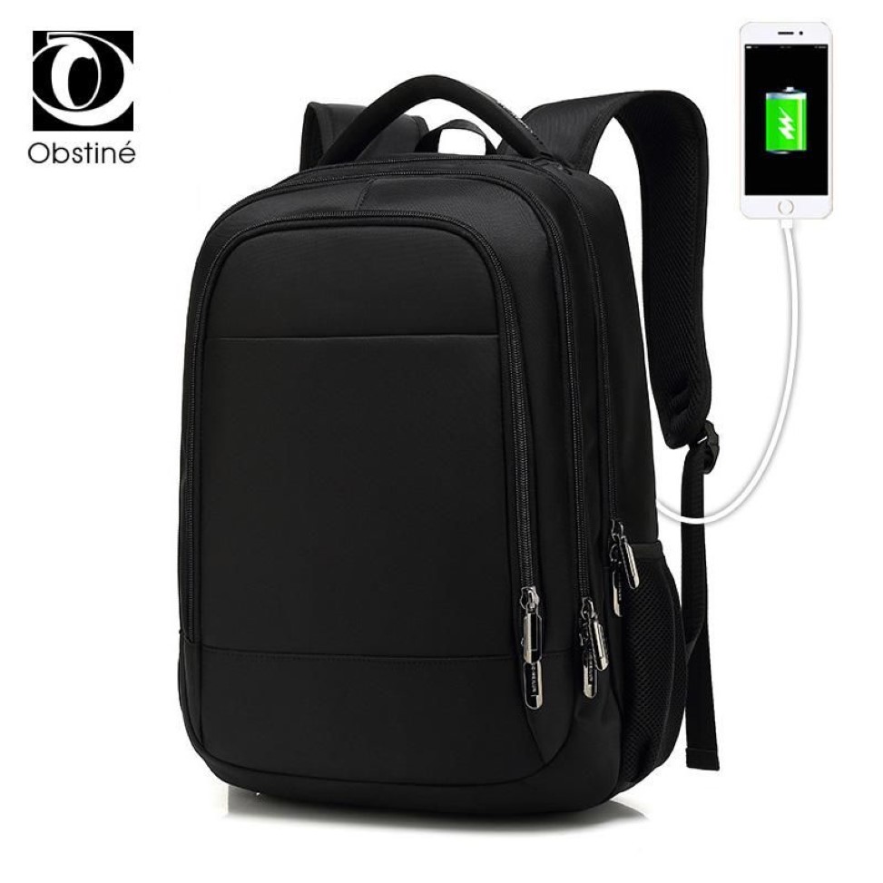 Backpack Male Business USB Charger College plecaki dla mężczyzn z tyłu laptop 15 6 cali Bagpack Travel Bagbag do szkoły 2378