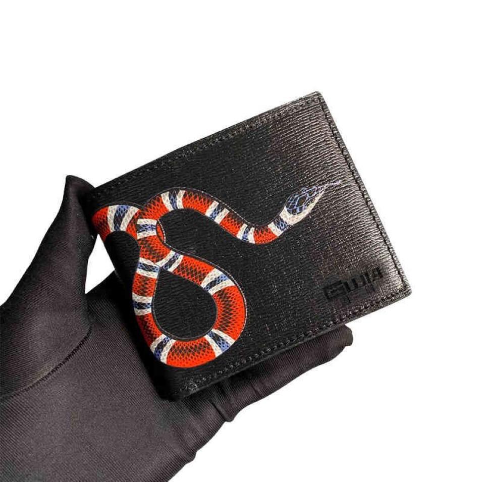 Purses Ny Simple Leather Short Wallet Men's Printed Fashion Cowhide Plånböcker246x