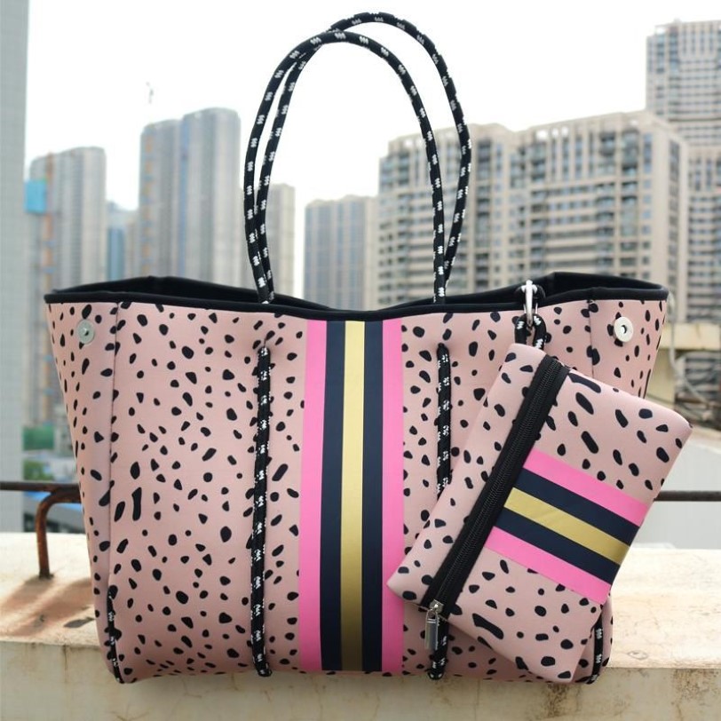 Sacs de soirée Sunny Beach Mode Été Grand All-Match American Femmes Sac à bandoulière de luxe Néoprène Bolsas Femme Plongée Quotidienne Dia2808