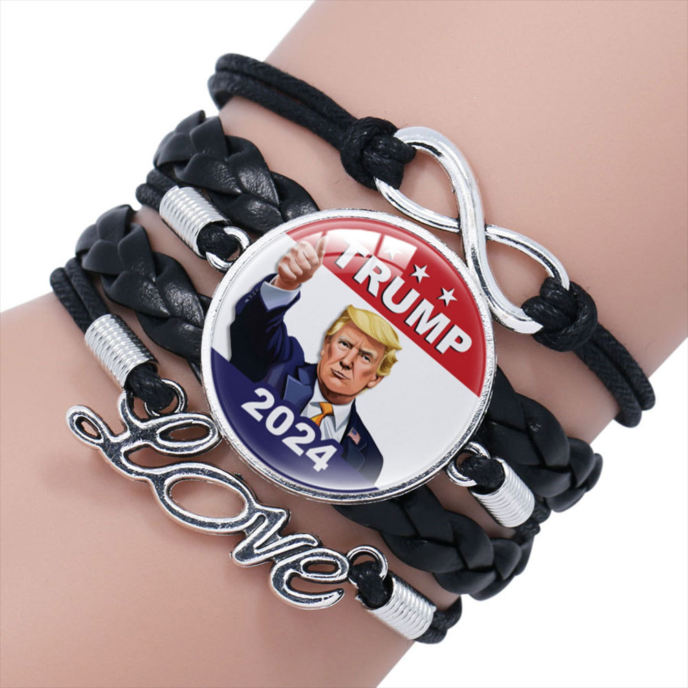 I prodotti periferici delle elezioni americane del 2024 individuano i gioielli con bracciali combinati fatti a mano della campagna Trump