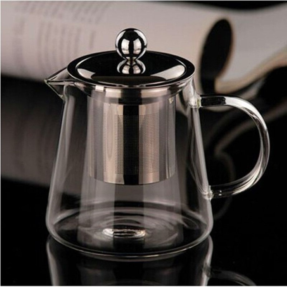 Hittebestendig Glazen Ketel Theepot Bloem Theeservies Pu'er Koffie Thee Pot Drinkware Set Roestvrijstalen Zeef Promotion275H