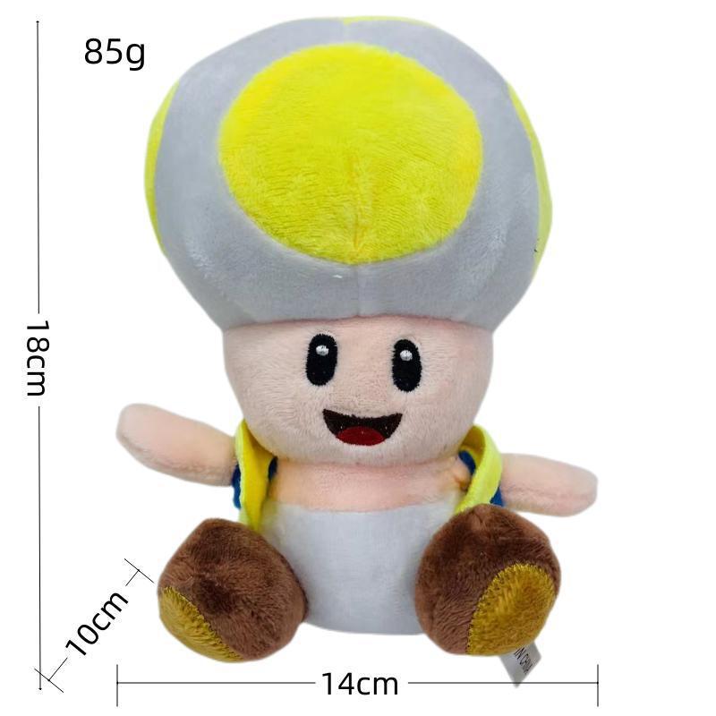 Peluche da 8 pollici della serie Super fungo piccolo fungo piccolo drago verde