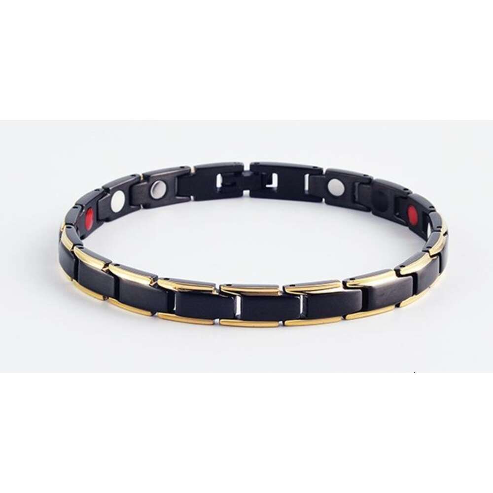 Germanium Women's Therapy Stone Bracelet Magnetic Stainless Steel Jewelry