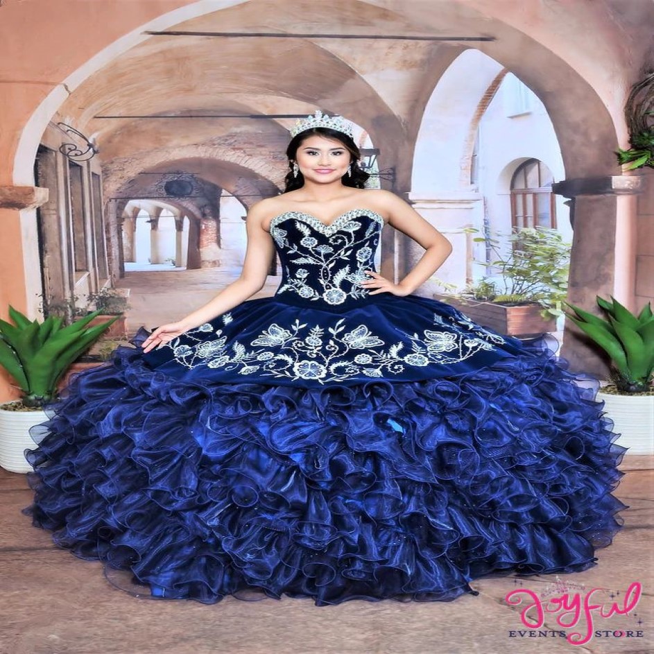 Trzyczęściowe sukienki Charro Quinceanera z motylami Emboderia Sweet 16 Sukienka Wyjmowana przez spódnicę Vestidos de 15 A OS278O