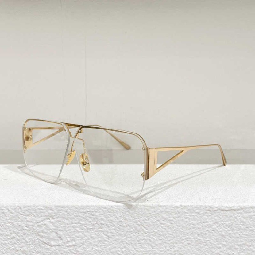 Solglasögon Kvinnor Designer Unique Metal Frame BV1065 Luxury Rimless Men Solglasögon Clear Lens Glasses Highs Quality 20232391