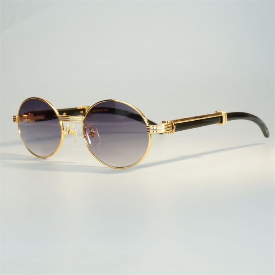 70% rabatt på onlinebutik unik designer carter buffel horn solglasögon för män transparenta ovala glasögon trendiga glasögon gafas myopia319z
