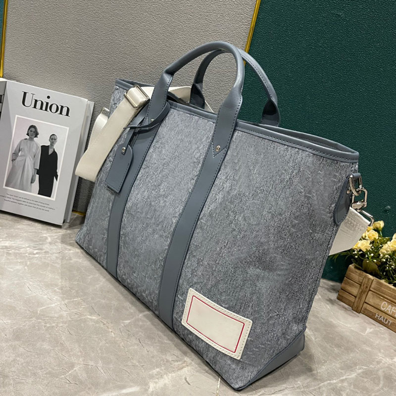 Erkekler Hafta Sonu Tote NM Cüzdan Tasarımcı Man Çantalar Vintage Yıkanmış Denim Tuval Günlük Kılıflar Konforlu Omuz Taşıma Lüks Crossbody Çantalar Moda Çapraz Vücut Çanta