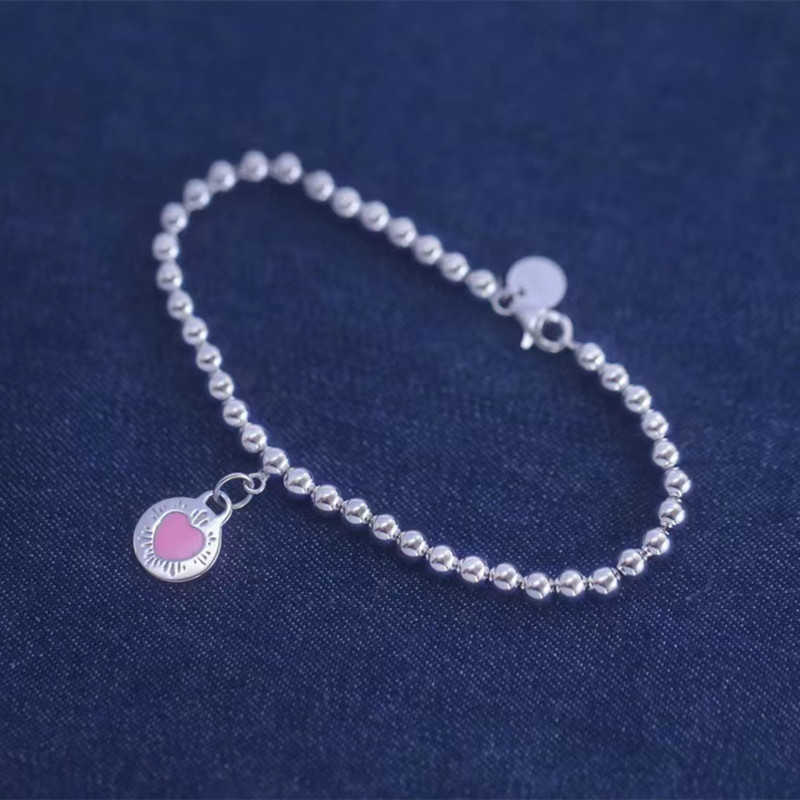 Designer Silber Anhänger HalsketteJXJ.s925 Sterling Pfirsich Armband Feminines Temperament Vielseitig Luxus Geständnis Serie Paar Qixi Romantik Tiffanans