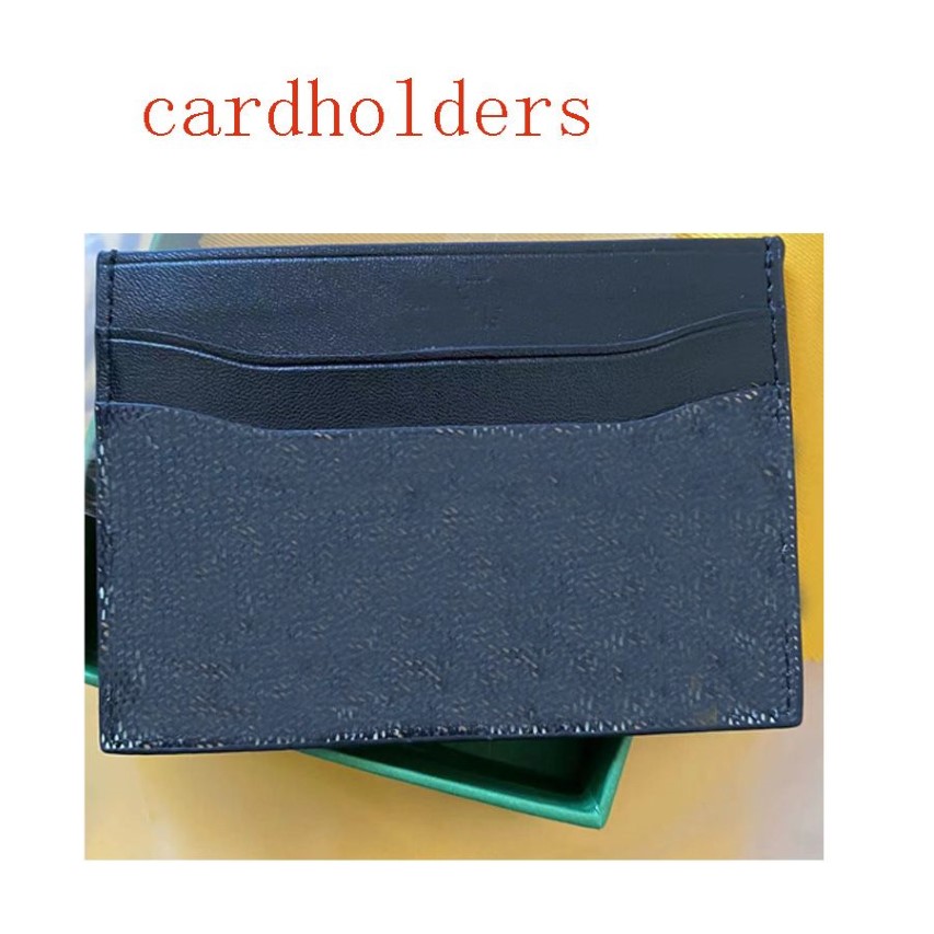 Designer de luxo banco titular do cartão de crédito designer saco para homens mulheres mangas clássicas pequena carteira fina com box302o