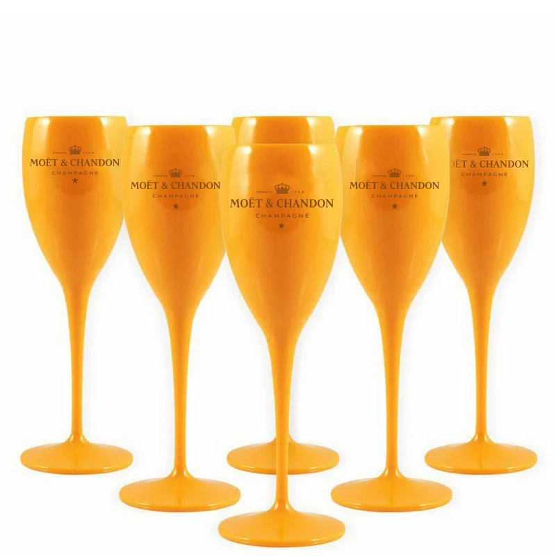 Wine Party Champagne Coupes Glasses Flutes Acrylic Goblet Trendy Plastic Cups Summer Birthday Present