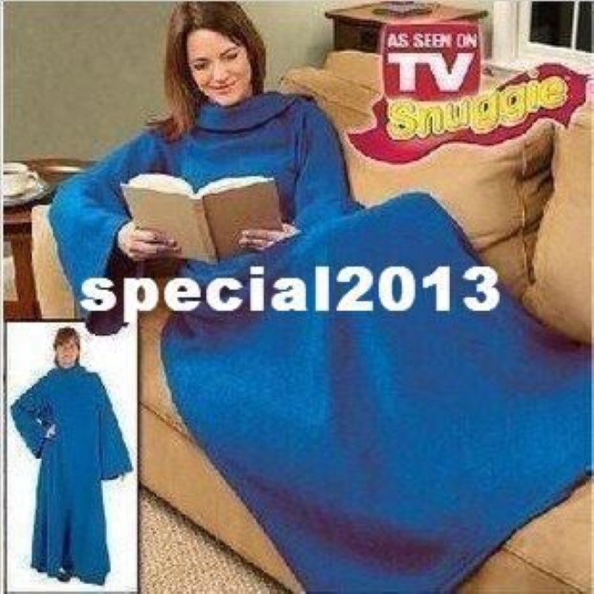 Original Fleece Blanket with Sleeves BCRF Blue2869