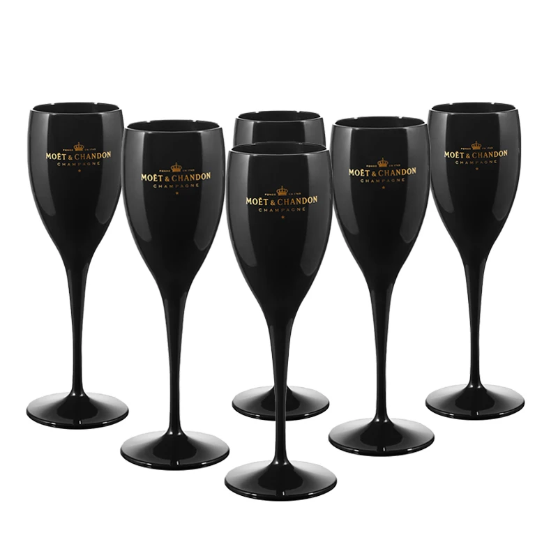 Wine Party Champagne Coupes Glasses Flutes Acrylic Goblet Trendy Plastic Cups Summer Birthday Present