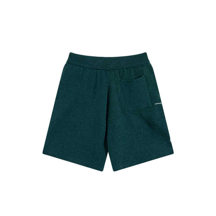 Sommer-Rhude-Buchstaben-Jacquard-Kordelzug-gestrickte Wolle-beiläufige lose Shorts für Männer und Frauen