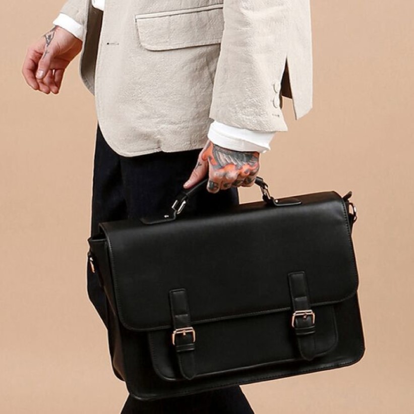 2021 Nowa torba Brytyjska styl biurowy plecak PU dla mężczyzn i kobiet w stanie retro na ramię Cambridge312e