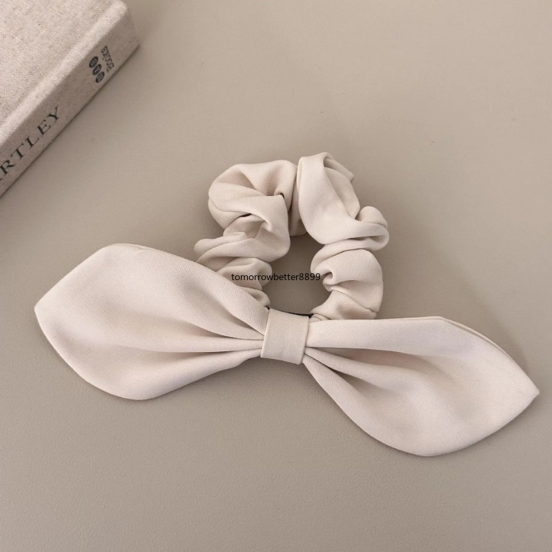 three-dimensional intestinal bow hair circle headwear with high elasticity tied hair accessories back spoon coiled hair headband