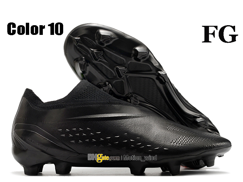 هدية حقيبة رجالي عالية الكاحل لكرة القدم أحذية X Speedportals FG Firm Ground Laceless Cleats Messis Speedportals.1 Soccer Tops Outdoor Trainers Botas de Futbol