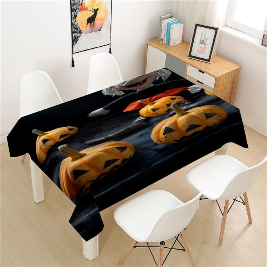 Halloween Tablecloth Polyester El Picnic Table Rectangular Covers Home Dining Tea Decoration Cloth314R