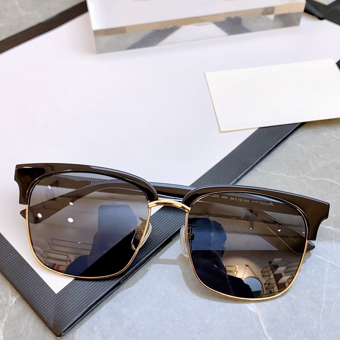 Luxe merk hoge kwaliteit gepolariseerde zonnebril Klassiek 0382S 001 zwart/grijs vierkant unisex zonnebril voor dames heren vintage stijl UV400 lens sportzonnebril