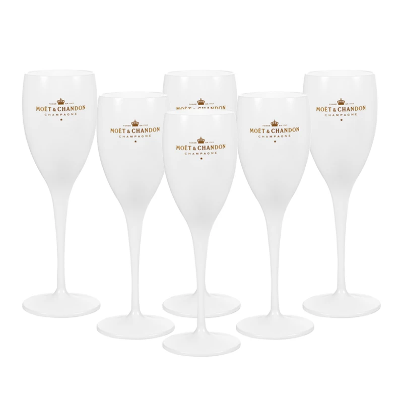 Wine Party Champagne Coupes Glasses Flutes Acrylic Goblet Trendy Plastic Cups Summer Birthday Present