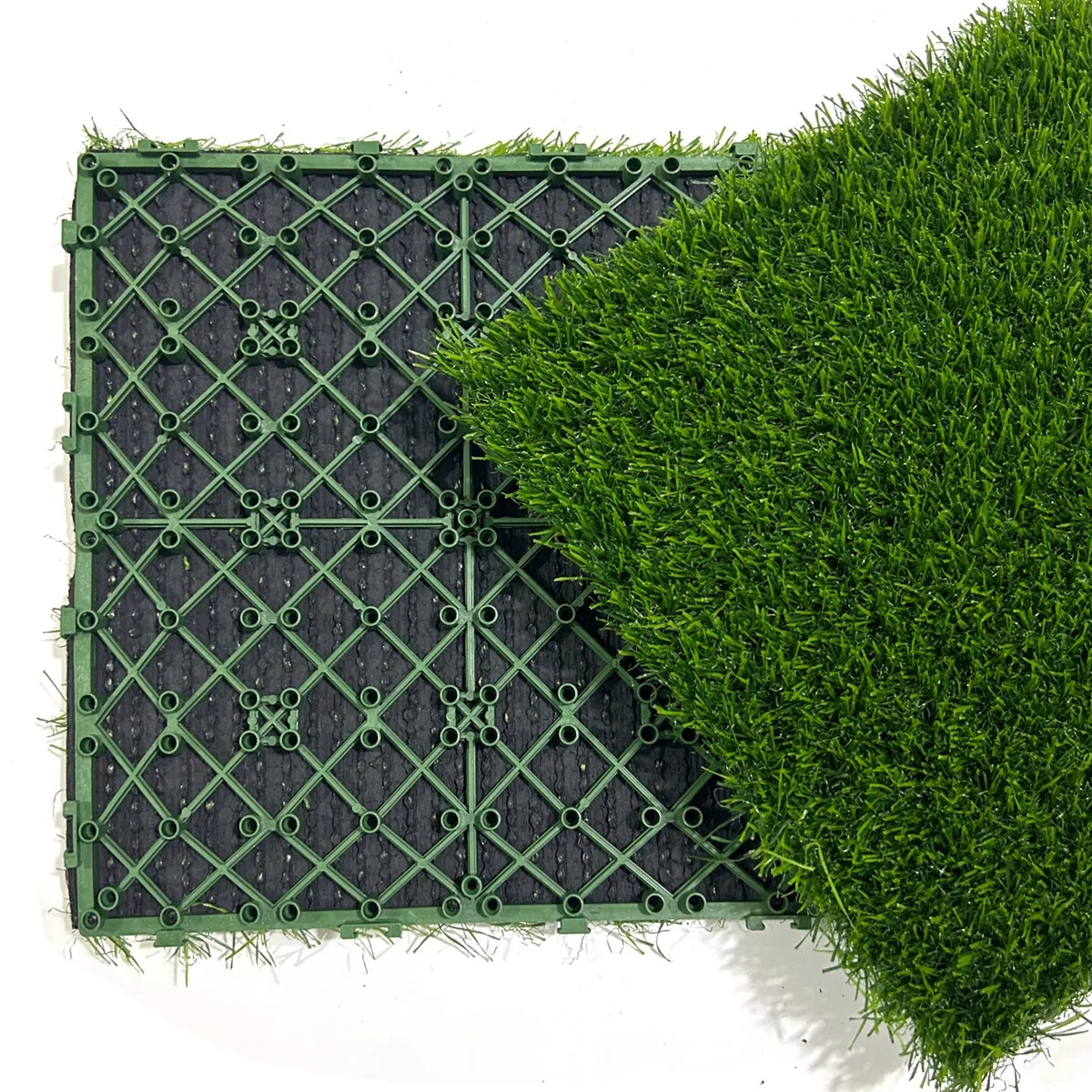 50 peças gramado flutuante diy emenda livre móvel, pavimentação do solo simulação de grama artificial