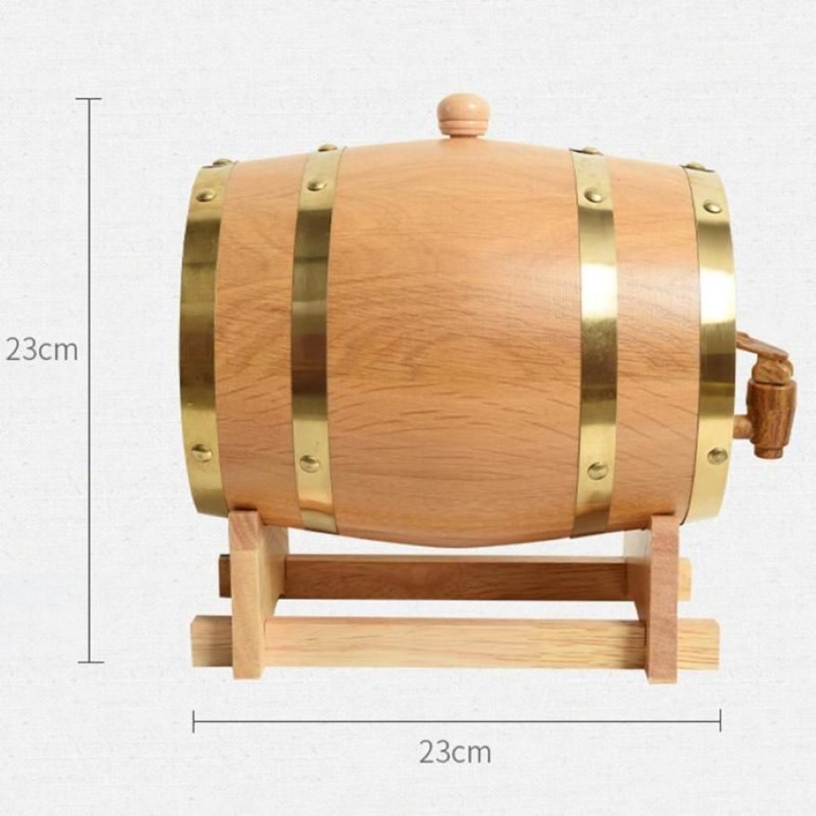 Canudos bebendo barril de vinho de madeira carvalho cerveja equipamentos mini barril de bebidas balde grande capacidade de armazenamento container257b
