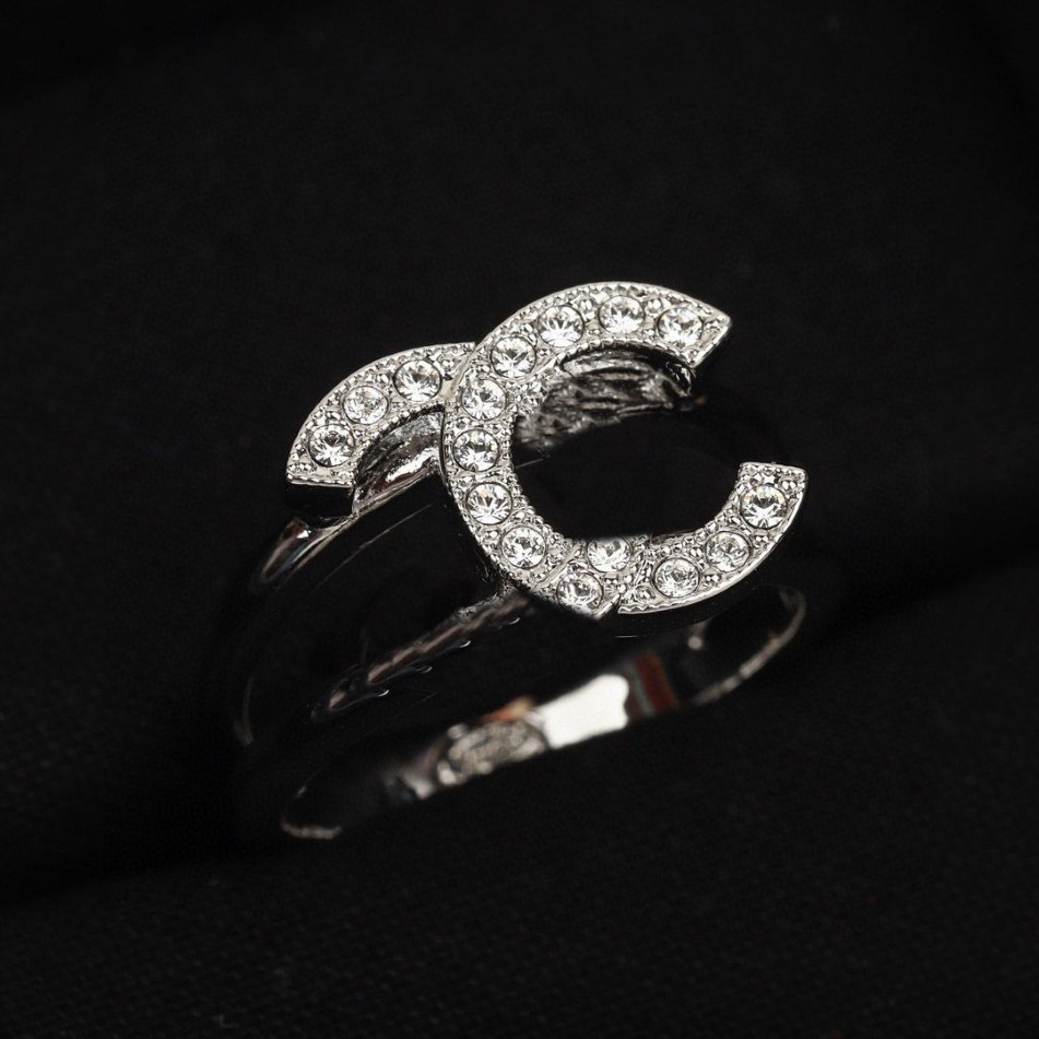 2023 Luxury Quality Charm Band Ring With Diamond in Silver Plated Hollow Design Have Box Stamp PS320279E