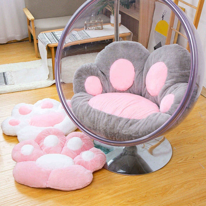 Coussins de chaise en forme de patte de chat, coussins de siège en peluche pour la maison et le bureau, nouveau Style 2021 H11152343