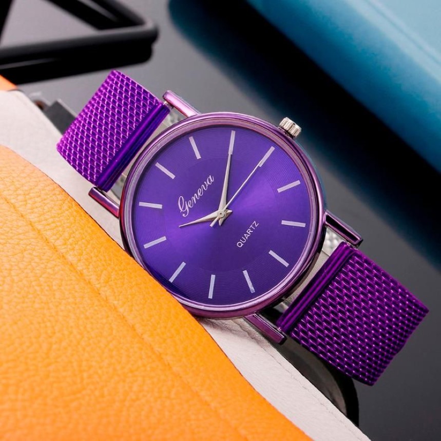 Montres-bracelets Vente Genève Femmes Casual Silicone Bracelet Quartz Montre Top Marque Filles Bracelet Horloge Montre-Bracelet Femmes Relogi288y