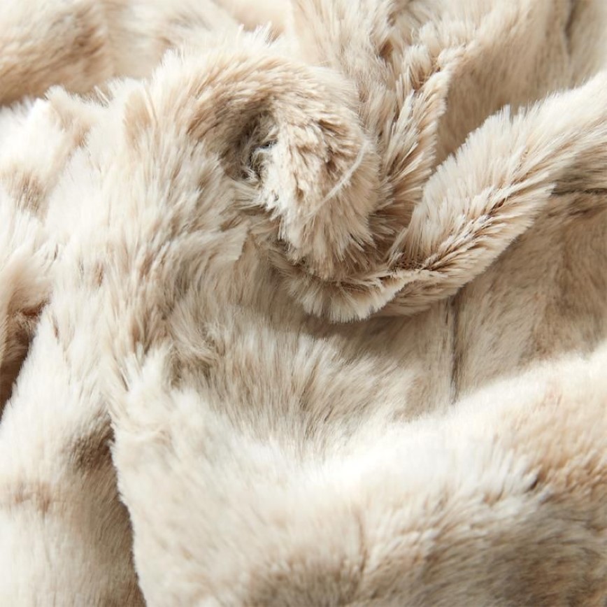 Blankets Comfort Luxury Faux Fur Throw Blanket Soft White Leopard Fluffy For Couch Chair Car Bed 130x160cm342x