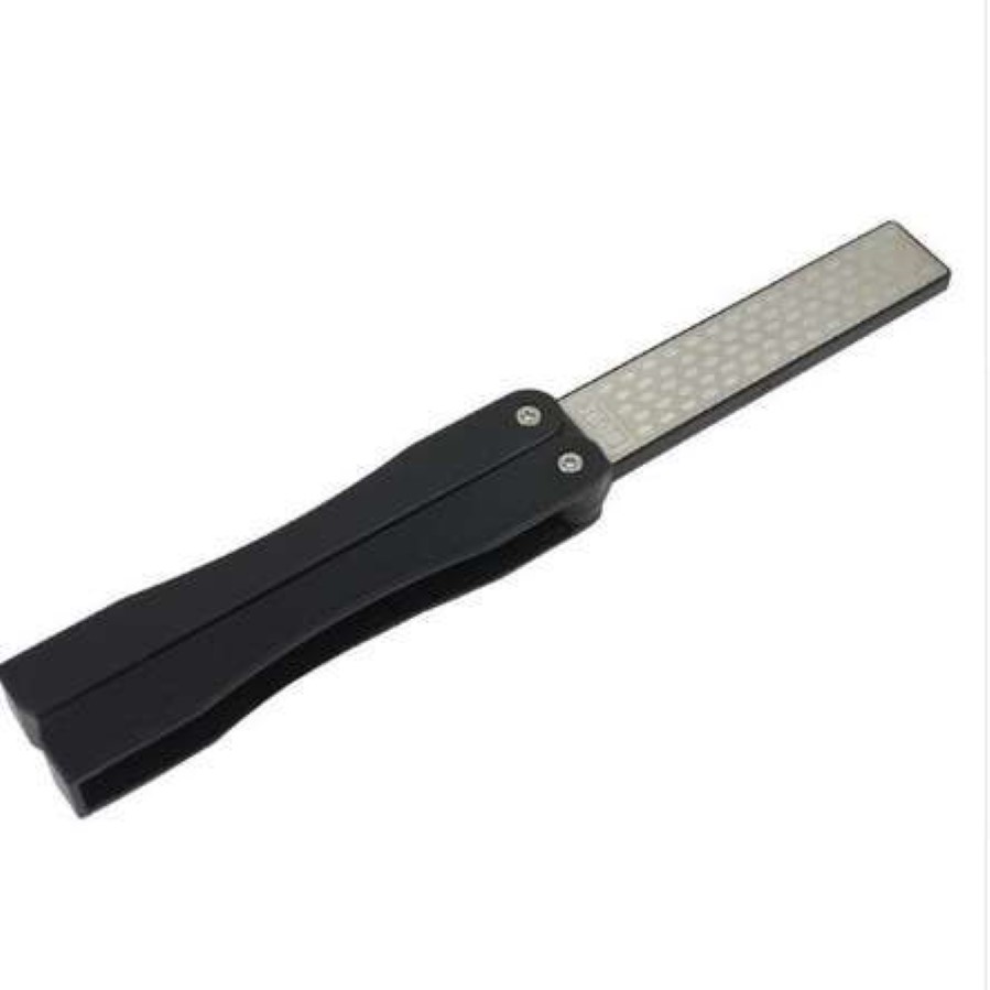 Affûteur de couteaux professionnel plié Double face, pierre à aiguiser de poche en diamant, afilador cuchillo outils d'extérieur 301O