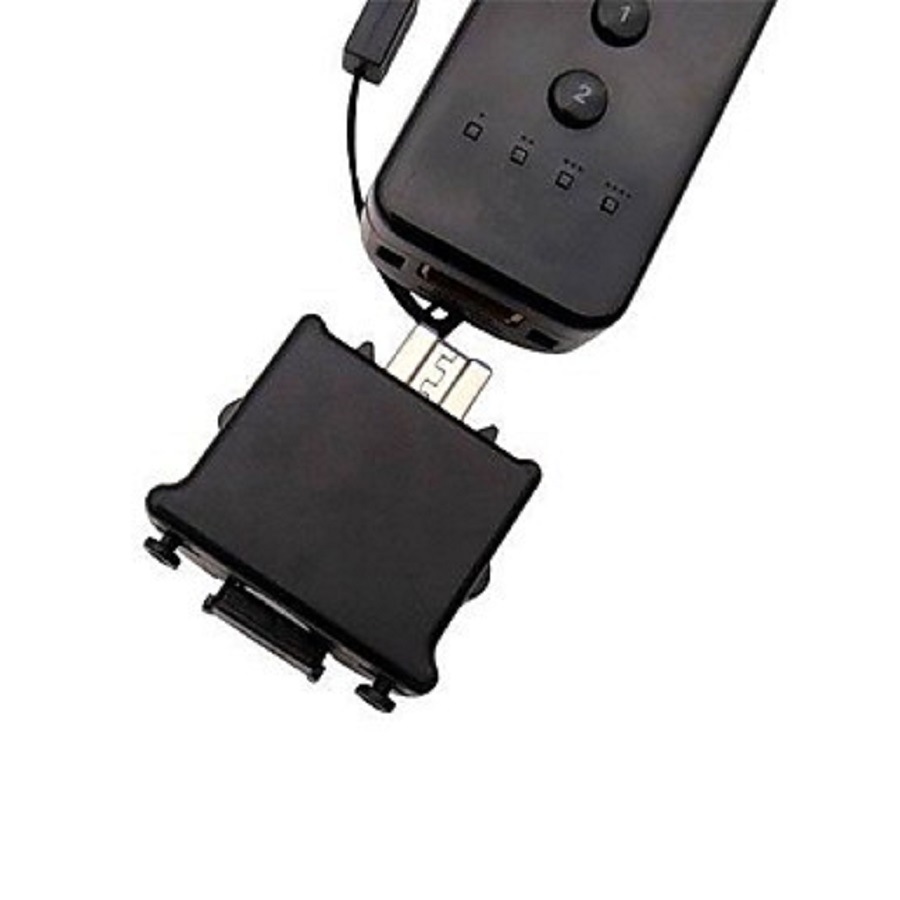 Wii rechte handgreep externe versneller Motion Plus Adapter Sensor versneller voor Nintendo Wii Console Afstandsbediening Draadloze Wiimote Controller nunchuk Verbeterd