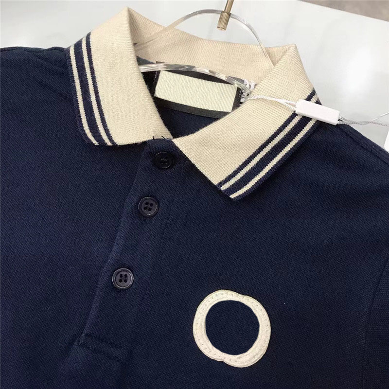 Baby designer kläder nyaste våren barn t-shirt kort ärm stickad topp klassisk brev broderi vår autume polo skjorta barn pojkar flickor kläder