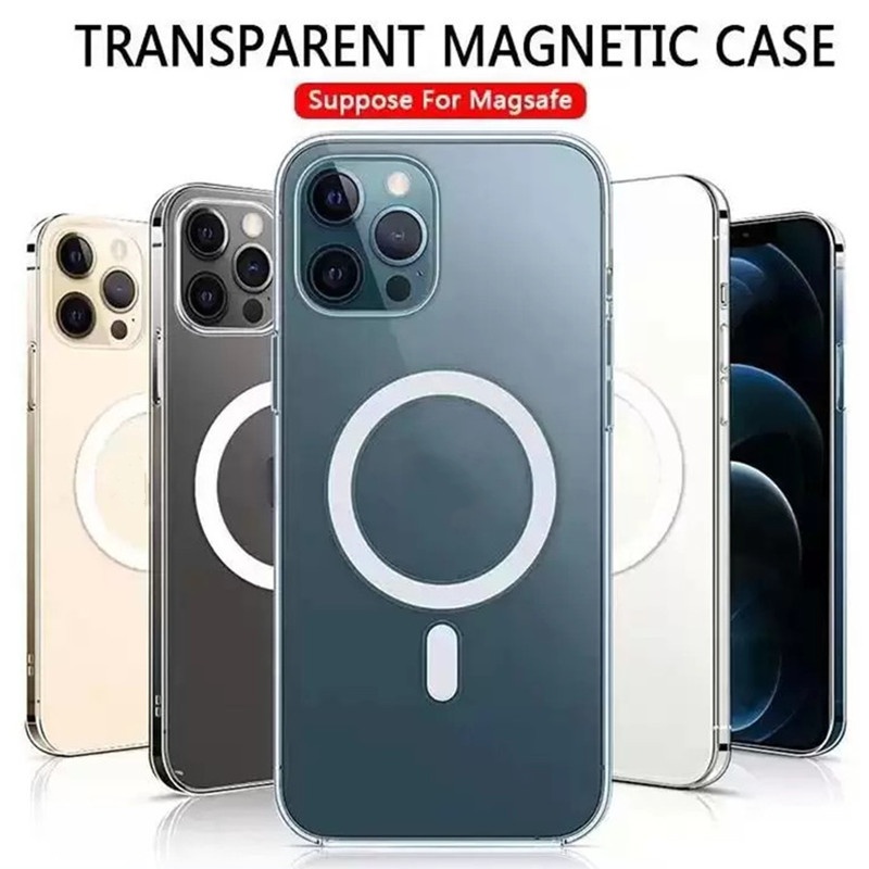 Étuis magnétiques transparents Magsafe Étui de protection antichoc en acrylique avec protecteur de film d'objectif d'appareil photo pour iPhone 15 14 13 12 11 Pro Max iPhone 15 15Pro 15Plus DHL/UPS rapide