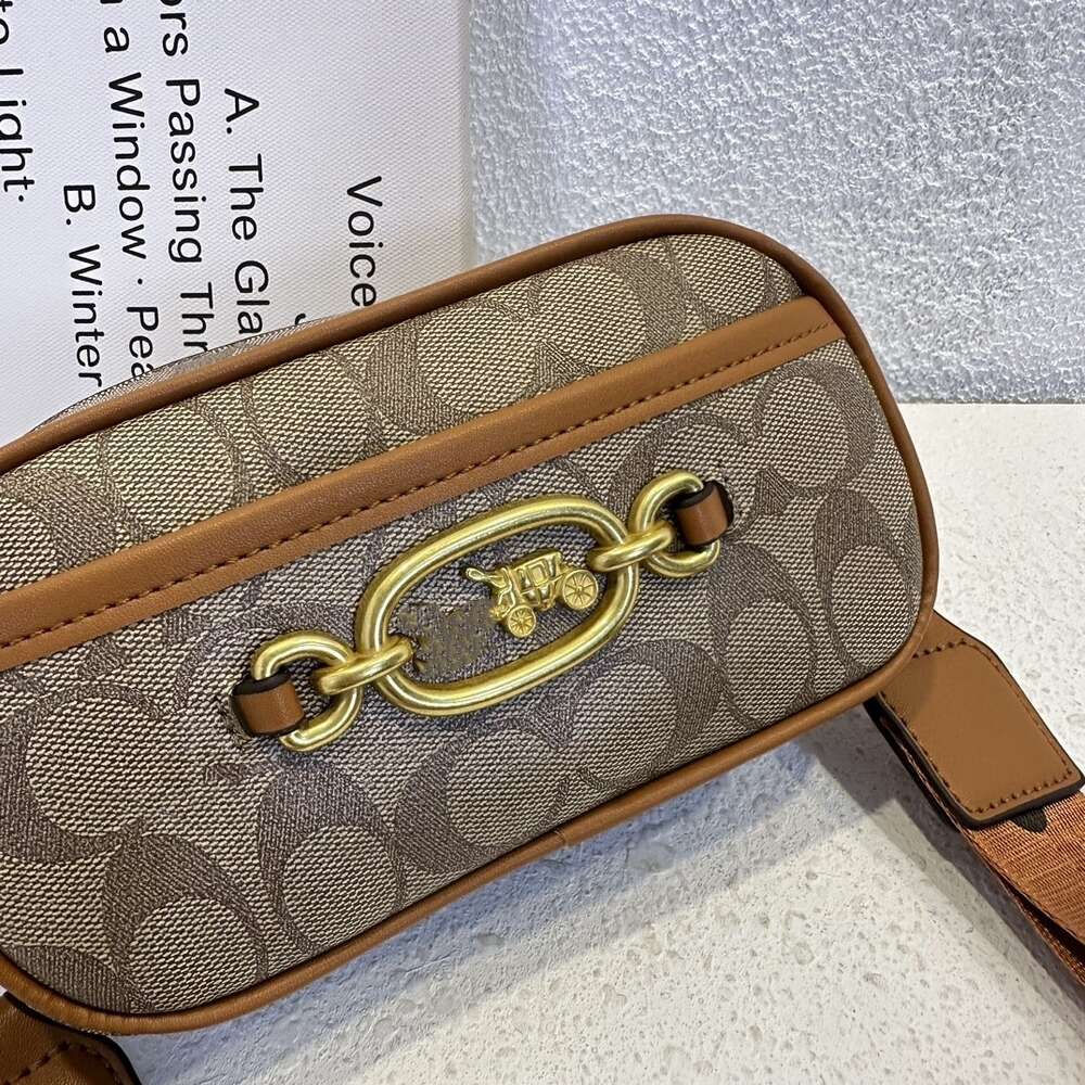 Fabryczne hurtowe mody to torby damskie klasyczny metalowy powóz jedno ramię Crossbody Bag Avery Double Zipper Aparat Mały kwadrat dla kobiet