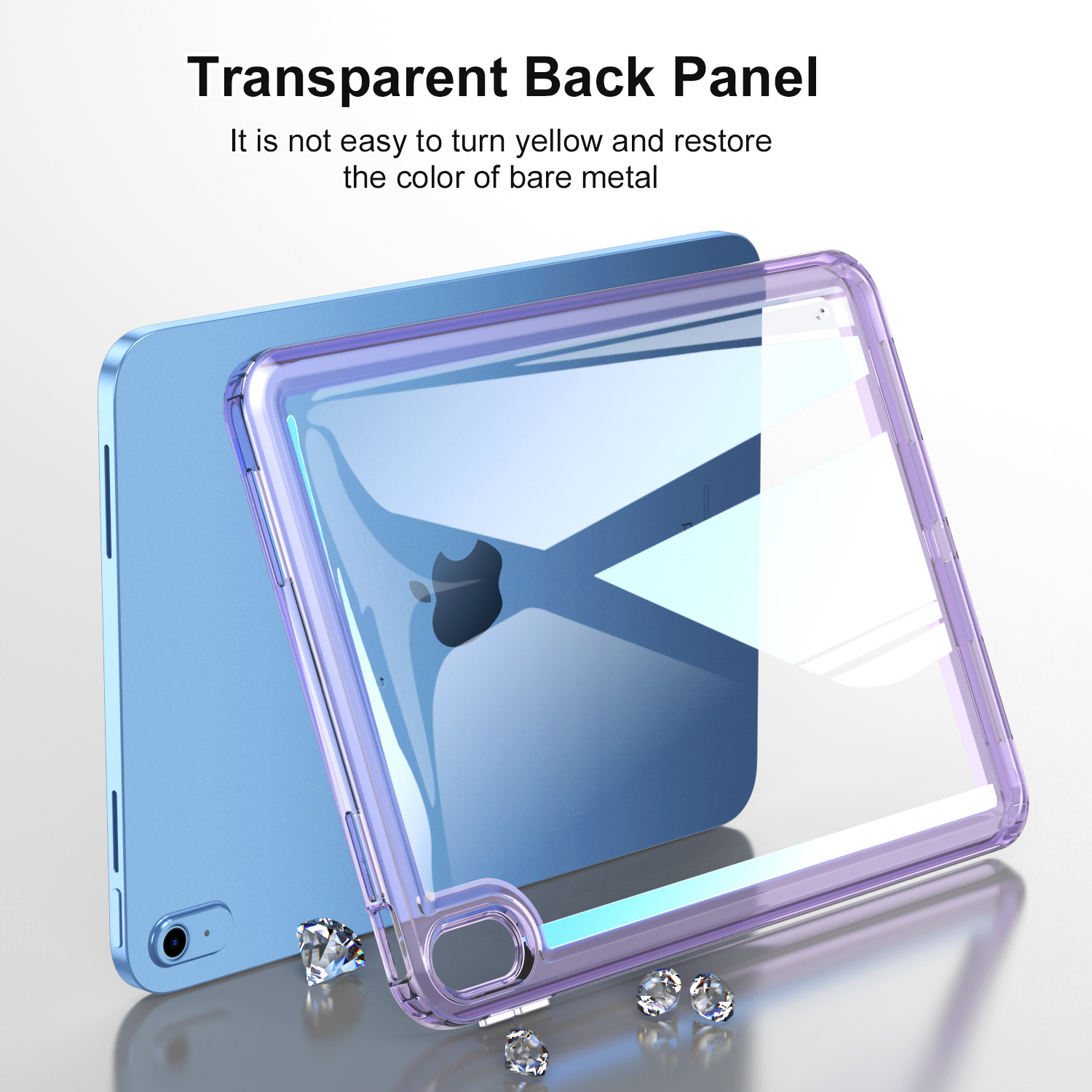 Cases For Ipad Air 6 5 4 11" 10.9" 10.5" 10.2" 9.7" Inch Tab Tablet Case Acrylic TPU Shockproof Cover