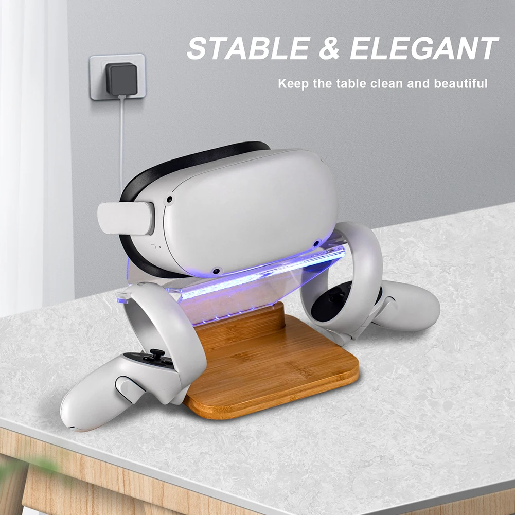 Devices For Oculus Quest 2 Magnetic Charging Dock Station VR Glasses Charger Holder Base Desktop Display Stand Oculus Quest 2 Accessory