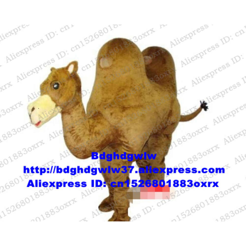 Trajes da mascote camelo duplo 2 pessoa usar traje da mascote adulto personagem dos desenhos animados roupa palco propriedades mercadoria rua zx2952
