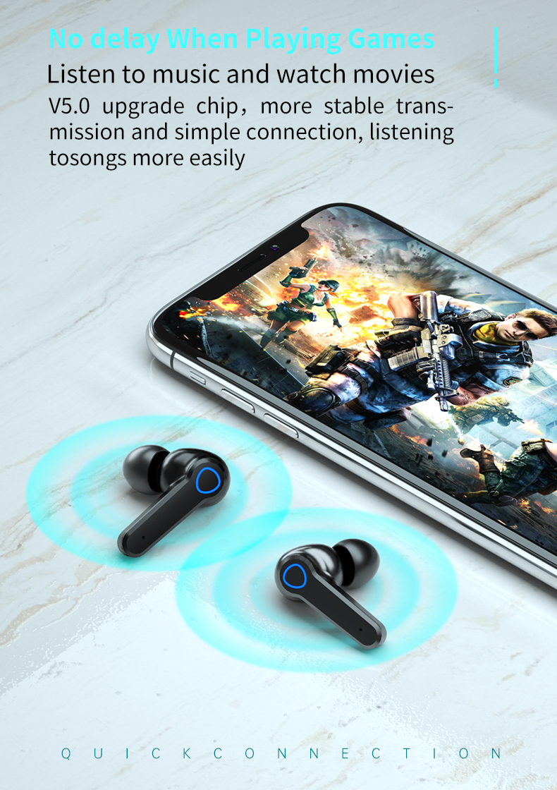 M19 TWS Bluetooth 5.1 Kopfhörer Drahtlose Kopfhörer M10 Sport Gaming Kopfhörer Zwillinge In-Ear-Ohrhörer mit Digitalanzeige für iPhone Huawei Xiaomi lyp00
