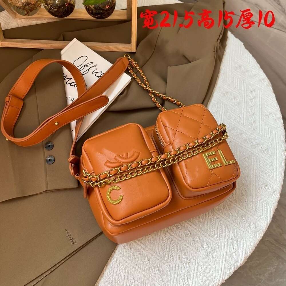 Designer-Pendlertasche für Damen, neue High-End-Damentasche, Kette, modisch, vielseitig, One-Shoulder-Crossbody, klein, quadratisch