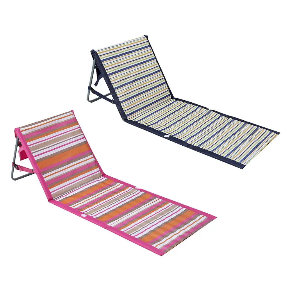 Tapis de sol Compact et léger, chaise de plage Portable, imperméable, dossier pliable, chaise longue pour Camping en plein air, 143x55cm