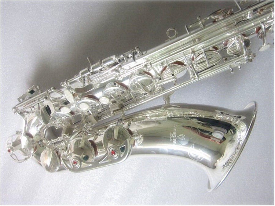 Novo saxofone tenor T-W020 sax profissional de alta qualidade bb sax latão banhado a prata instrumento musical sax com estojo