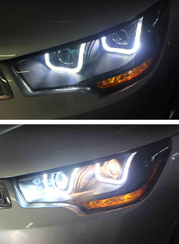 LED-huvudlampa för Dodge Citroen C4L Turn Signal-strålkastare 2013-2016 C4 DRL High Beam Projector Lens